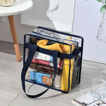

NEW Fashion Women Clear Shoulder Bag Plastic PVC Travel Big Transparent Makeup Bag Clear PVC Tote Shoulder Crossbody