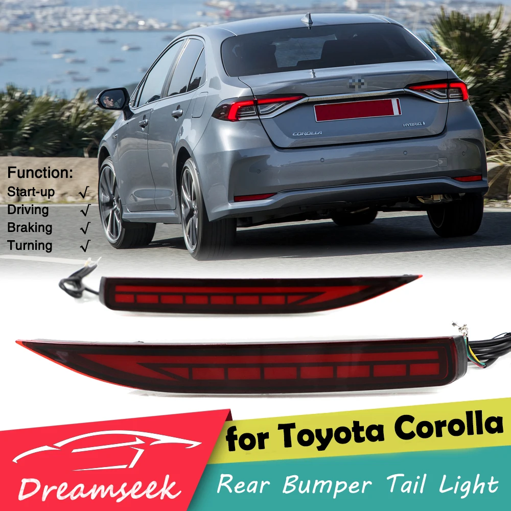 Светодиодный задний отражатель заднего бампера светильник для Toyota Corolla Sedan 2019 2020
