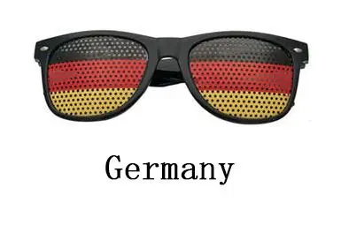 Национальный флаг с очками с заклепками Ретро черная оправа с отверстиями солнцезащитные очки Уход За Зрением носимые корректирующие защитные очки L3 - Цвет оправы: 14