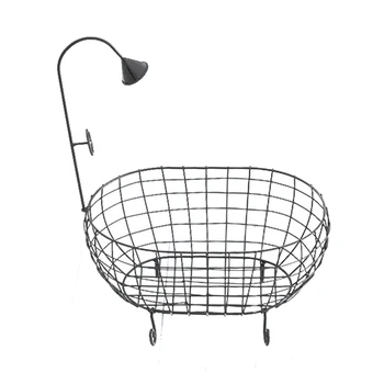 

Accessories Rustproof Bathtub Newborn Baby Photo Durable Decoration Hollowed Out Iron Basket Photography Props Posing Studio