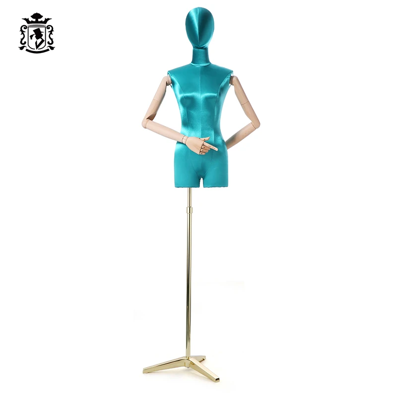 Витрина магазина женская форма платья швейный манекен портной манекен, торс - Цвет: green