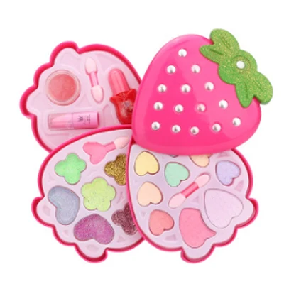 Strawberry Type Горячий 1 комплект розовый ролевые игры игрушки дети девочки настольная имитация игрушечный макияж косметика вечерние красивые модные игрушки подарок D93 - Цвет: Strawberry Type