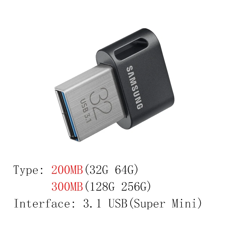 AB Флеш-накопитель SAMSUNG 128 ГБ, 64 ГБ, 32 ГБ, 256 ГБ, мини USB флеш-накопитель 32 64, 128 ГБ, флеш-накопитель 3,1, USB флешка, диск на ключ, память для телефона - Цвет: AB
