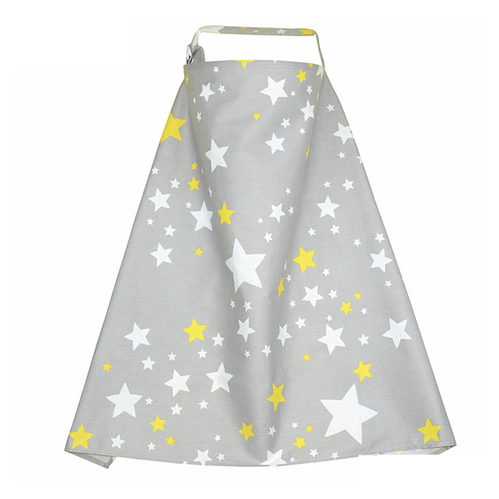 Grey Star 92x72 На открытом воздухе шлейф пончо на открытом воздухе хлопок смесь Регулируемый Открытый вырез безопасный мягкий уединенный уход крышка дышащий для кормления ребенка - Цвет: Grey Star 92x72