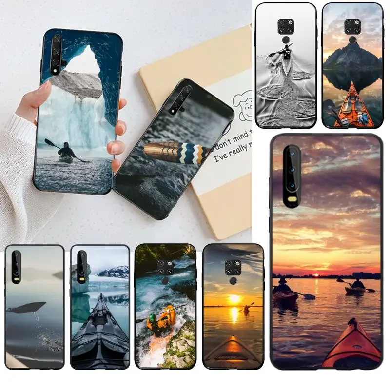 Чехол для телефона CUTEWANAN Kayaker каноэ Каяка езды вниз реки Huawei P30 P20 lite Mate 20 Pro P Smart 2019