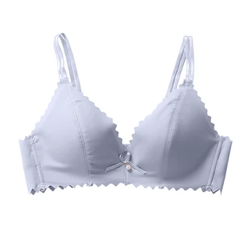 

Bra Underwear Breathable Comfortable Solid Color Elastic for Women Lady Student JL