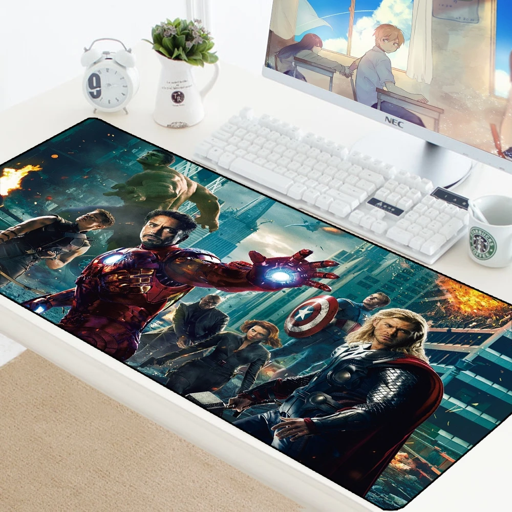 Коврик для мыши Мстители Бесконечность войны игры XL Большой Grande коврик для мыши геймерский коврик для клавиатуры Противоскользящий резиновый коврик для мыши для ноутбука компьютера