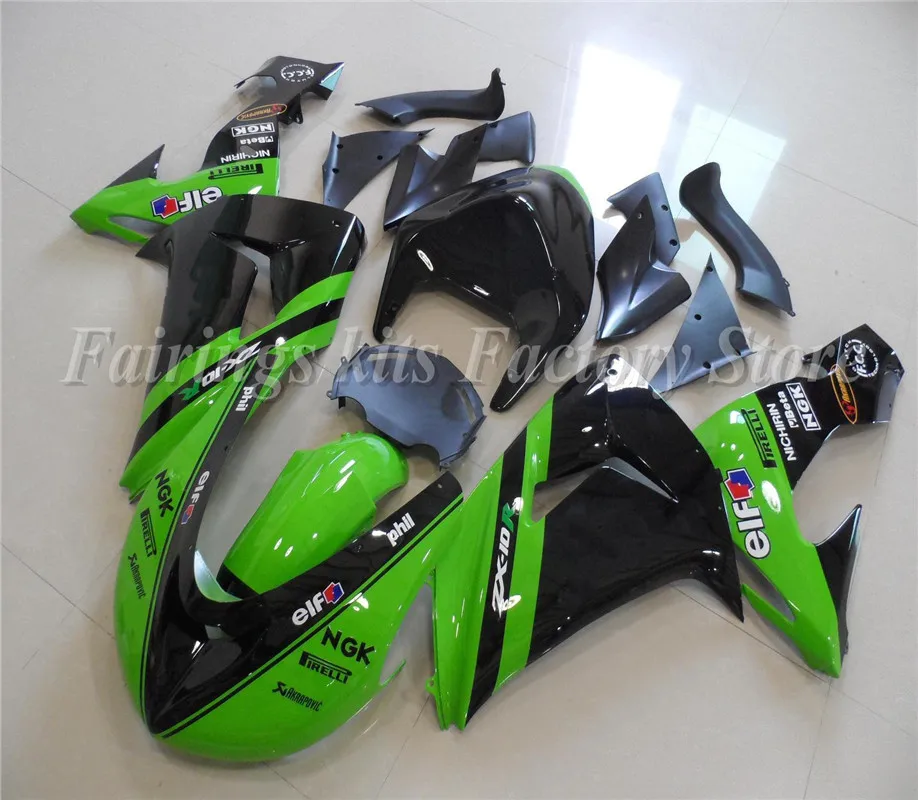 4 подарки Новый ABS мотоцикл обтекатели комплект подходит для kawasaki Ninja ZX10R 2006 2007 06 07