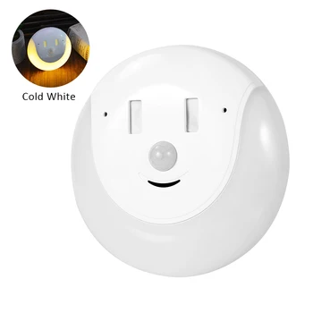 

Kitchen Intelligent Easy Install Motion Sensor Home Wall Smile Face LED Night Light USB Rechargeable Human Body Induction Toilet