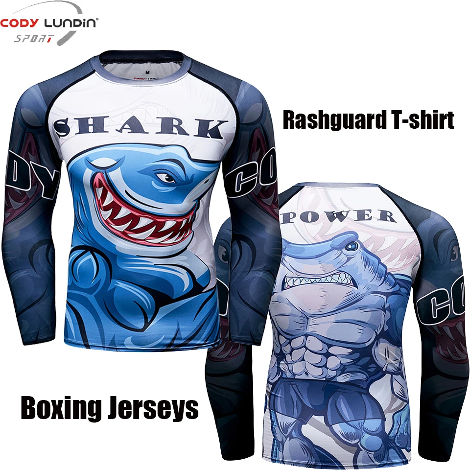 MMA футболки мужские колготки Рашгард Jiu jusit футболка Bjj Gi Rash guard дышащая Спортивная одежда для спортзала Muay Thai боксерские майки MMA