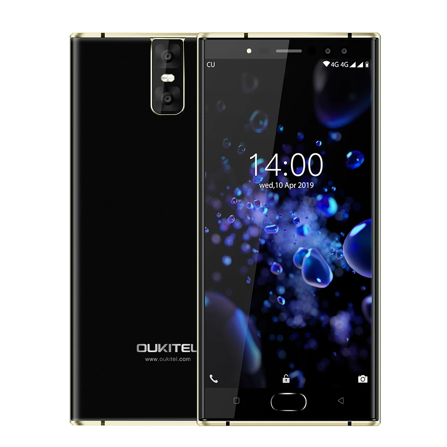 Oukitel K3 Pro 5," двойной 2.5D экран MT6763 Восьмиядерный 4 Гб 64 Гб 6000 мАч смартфон 4 камеры s 13 МП+ 2 МП Двойная камера мобильный телефон - Цвет: Black