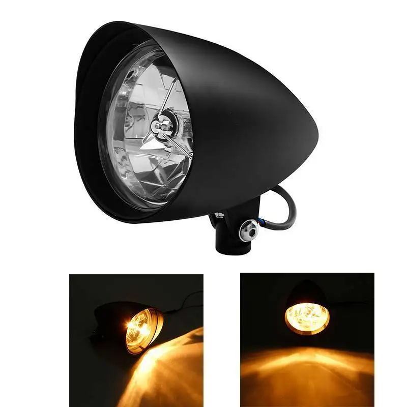 Moto Bullet 5.75 "H4 Faro Len Per Harley Sportster Dyna Touring Softail Bobber V-Rod Cruisers Chopper Custom Bikes