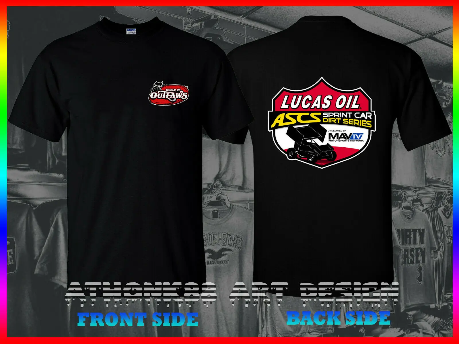 Новая мужская рубашка World Of Out Law Lucas Oil Sprint Cars серия Fan Racing футболка уличная одежда размер S-3Xl