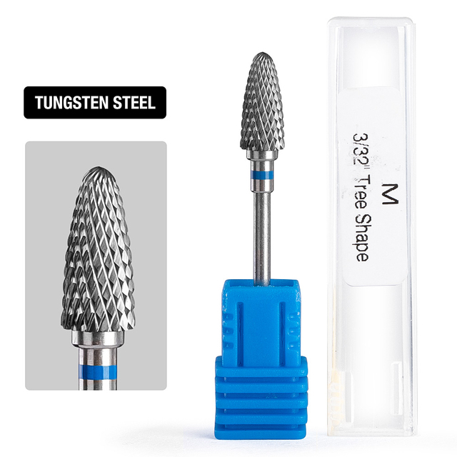 Dmoley Tungsten Carbide Nail Drill Bit Milling Cutter For Manicure Pedicure Nail Files Buffer Nail Art Equipment Accessory Tools