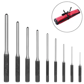 

9PCS Sleeve Punching DIY Set Hardened Steel Long Pin Punch Set Greater Durability, Workability, And Overall Performance New