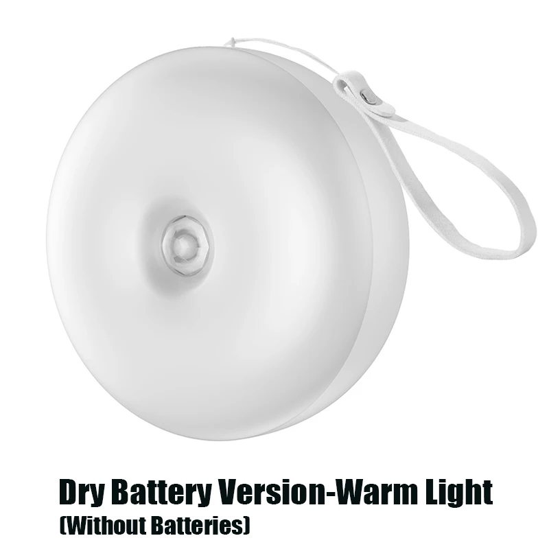 NO Battery Warm Baseus PIR интеллектуальный датчик движения светодиодный ночник индукционный светодиодный светильник для человеческого тела перезаряжаемый шкаф-шкаф ночник - Цвет: NO Battery Warm