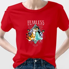 

Beauty and The Beast Women's Clothing Disney Free Shipping Spain Y2k Graphic Aesthetic Short Sleeve 7 Colors Ropa Tumblr Mujer