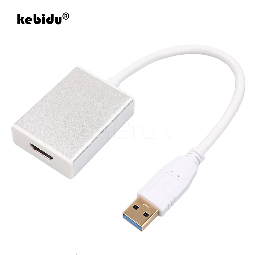 Адаптер kebidu 1080P USB 3 0 к HDMI кабель переходник штырь гнездо многоэкранный