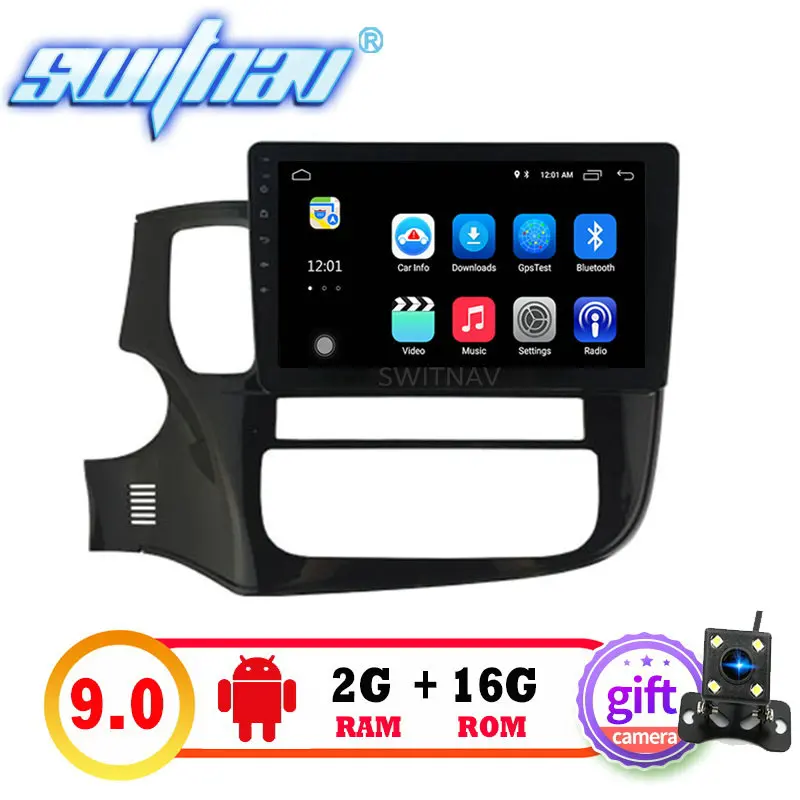 SWITNAV 10," большой экран Android 9,0 автомобильный dvd-плеер для MITSUBISHI OUTLANDER автомобильный мультимедийный поддержка DVR dab OBD Автомобильный аудио gps
