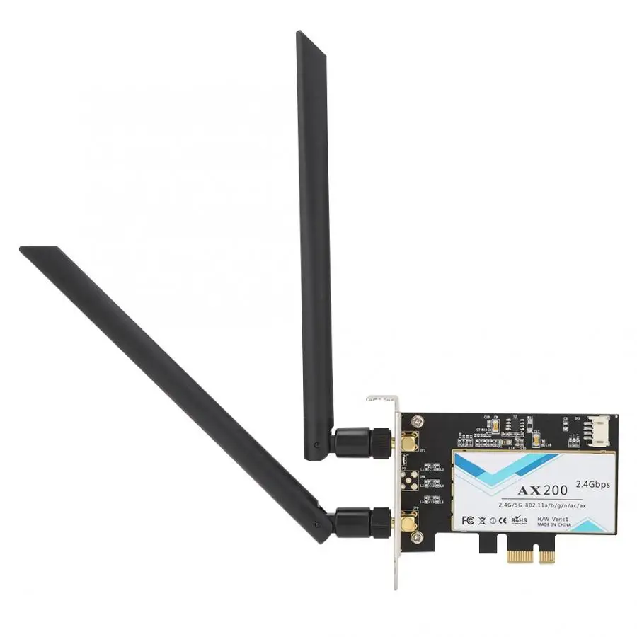 2400 Мбит/с PCI-E настольная сетевая карта для Intel AX200 802.11ax WiFi6 с Bluetooth 5,0 низкая перегородка настольная сетевая карта