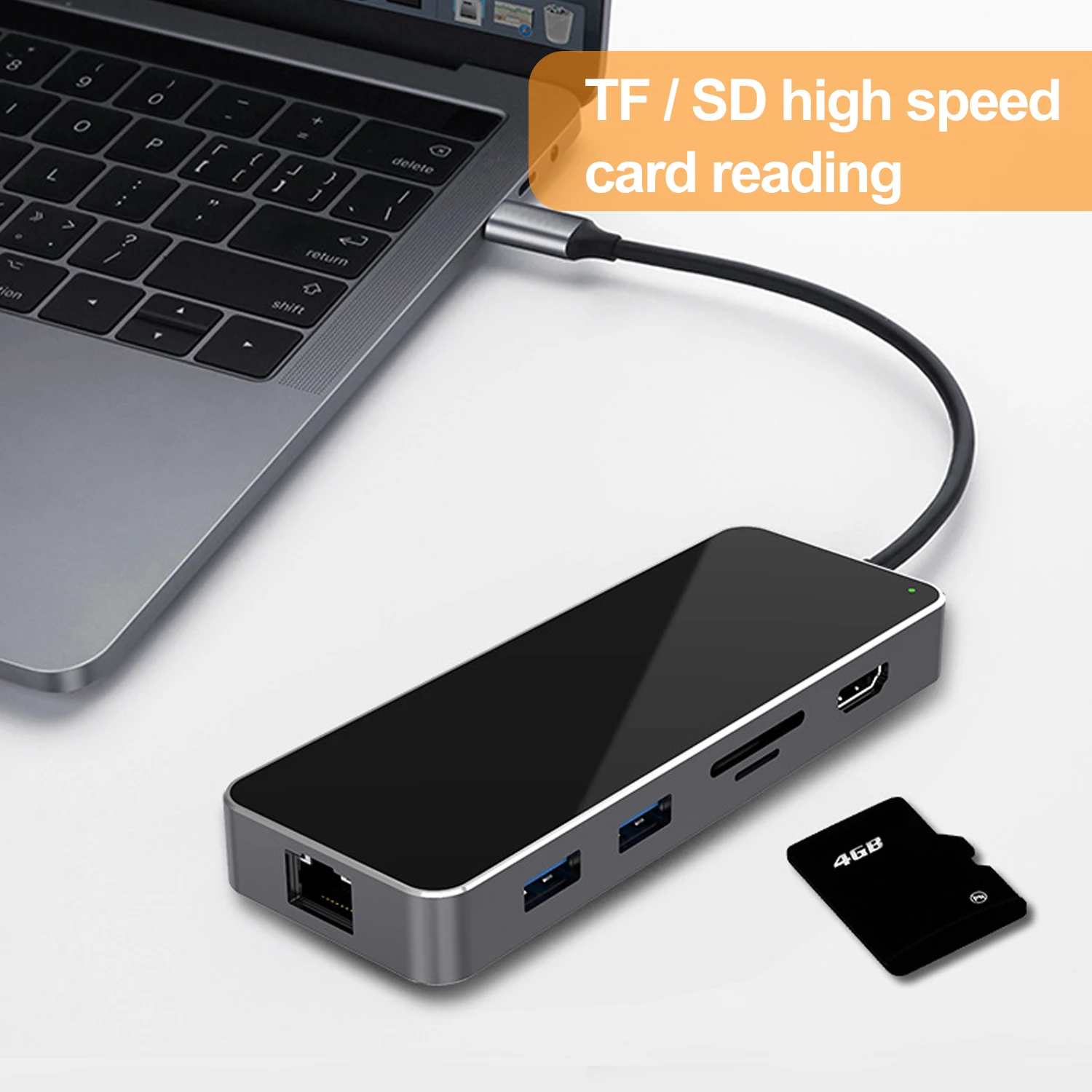 VONETS Портативный usb type-C концентратор адаптер разветвитель концентратор с 4K HDMI порт 3,5 мм аудио порт для домашнего офиса путешествия