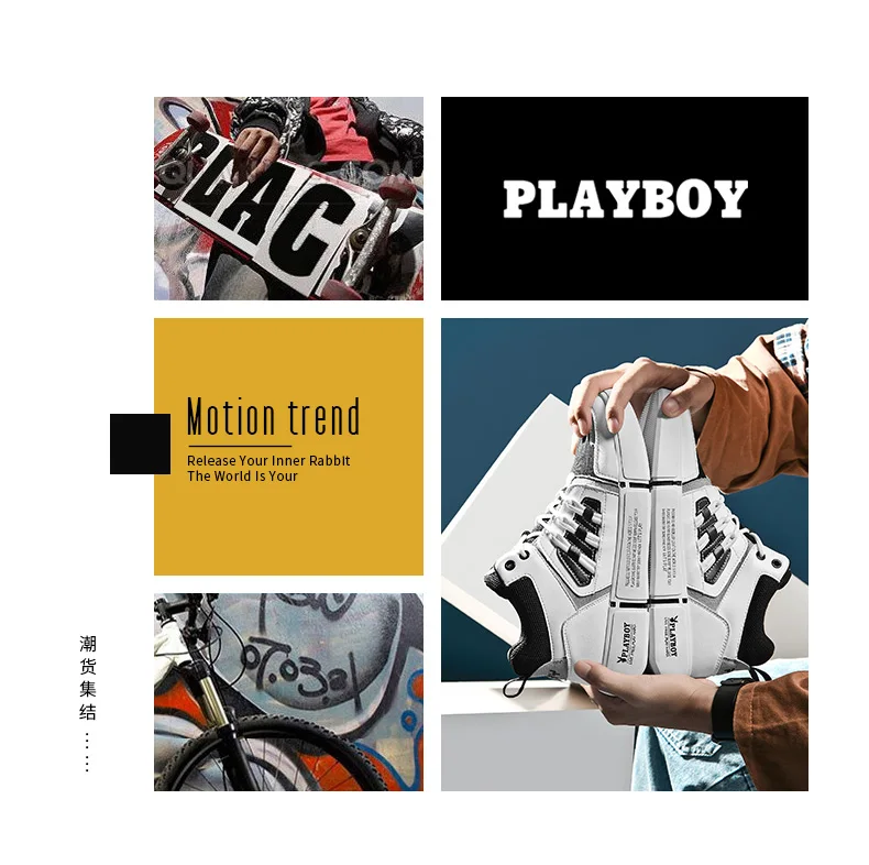 PLAYBOY Новая мужская прогулочная обувь дышащие легкие кроссовки мужские уличные спортивные туфли Мужская Брендовая обувь