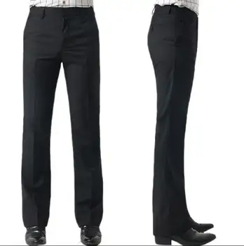 

2020 New Autumn and winter new men's business casual thick trumpet trousers British Korean men's simple casual trousers