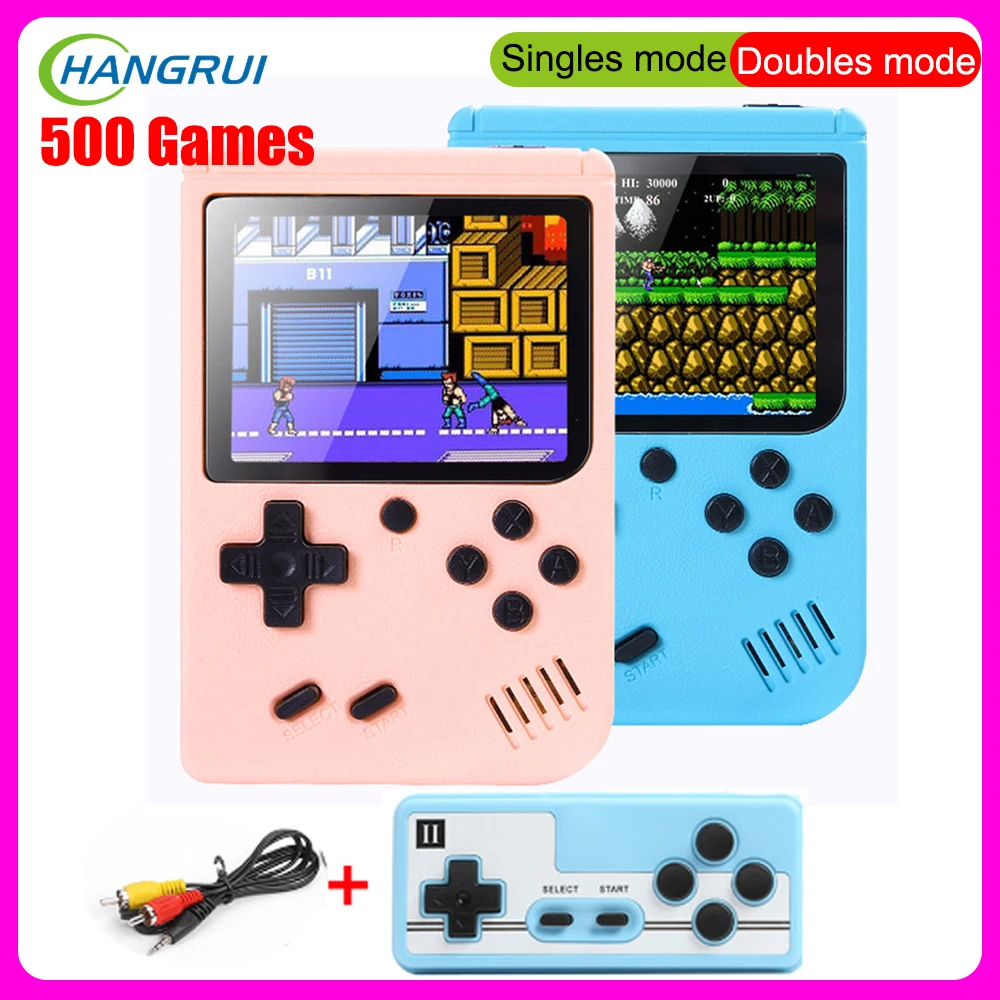 HANGRUI портативные мини-игры 500 Ретро видео игровая консоль 8-битная 3 0 дюймовая