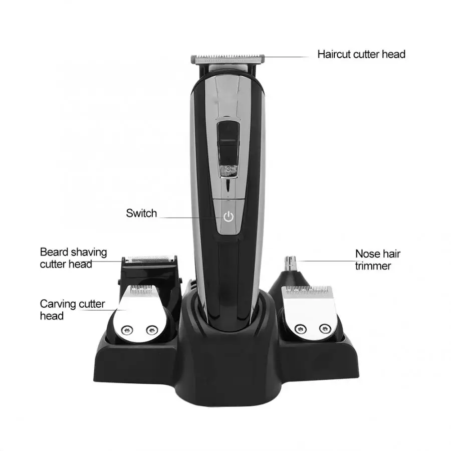 Rechargeable Electric Hair Clipper Hair Trimmer Cutter Beard Shaver EU Plug 100-240V Hair Cutting Machine
