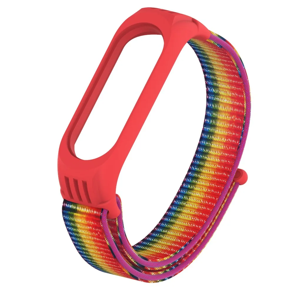 Нейлоновый ремешок для xiaomi mi band 4 браслет NFC умные часы замена 3 цветной Ремешок
