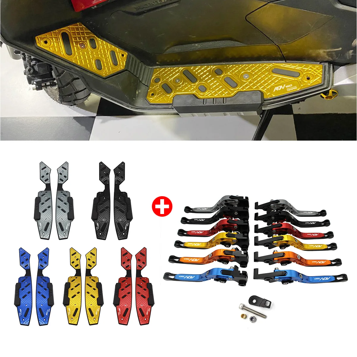 SEMSPEED ADV150 Подножка для мотоцикла с логотипом подножка шаговые подножки пластина