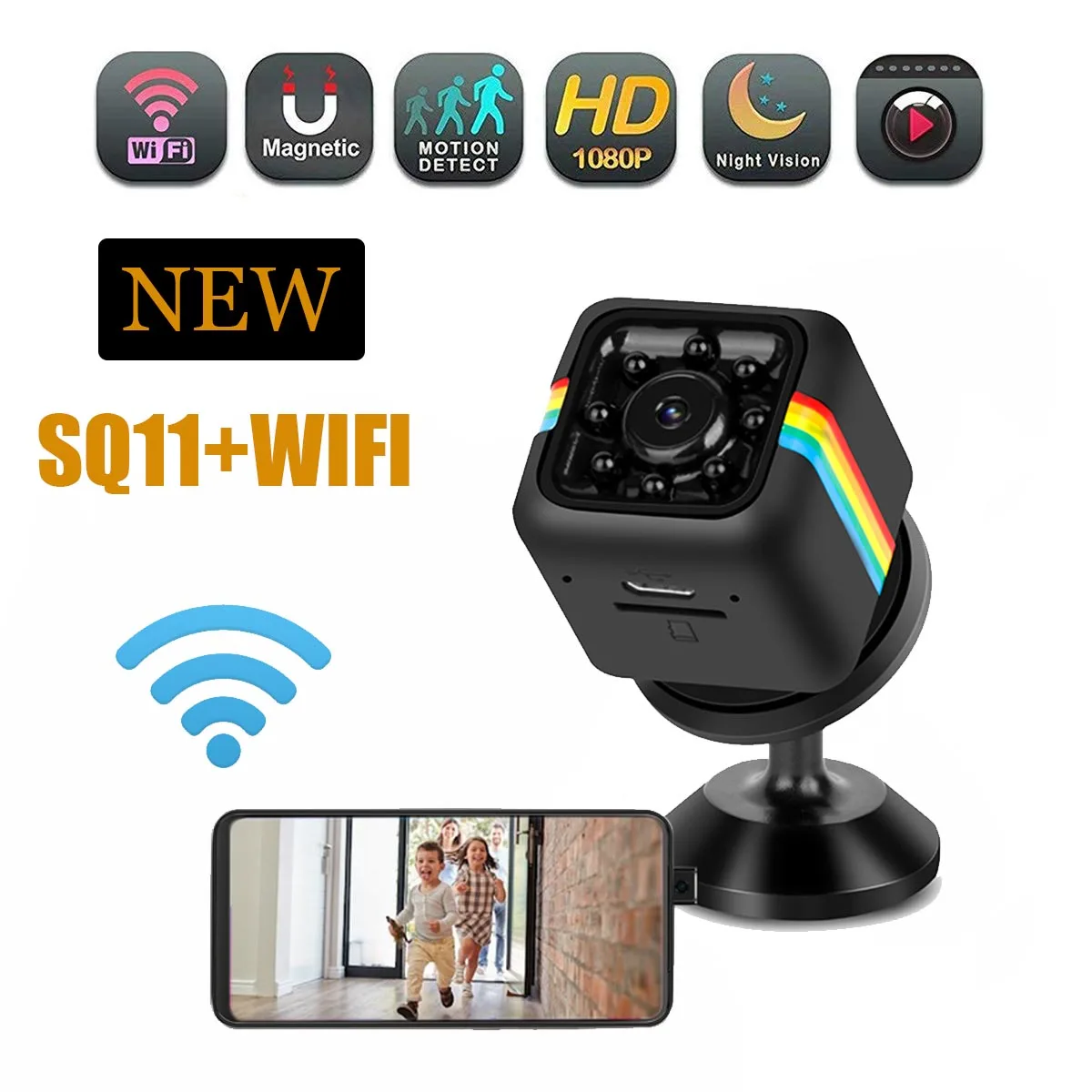 Wi-Fi мини-камера HD 1080P ночное видение видеокамера Обнаружение движения DVR микро