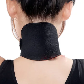 

Summer Magnetic Neck Wrap Tourmaline Self-heating Neck Support Pain Relief Thermal Therapy Massage Neck Black Magnetic Neck Band