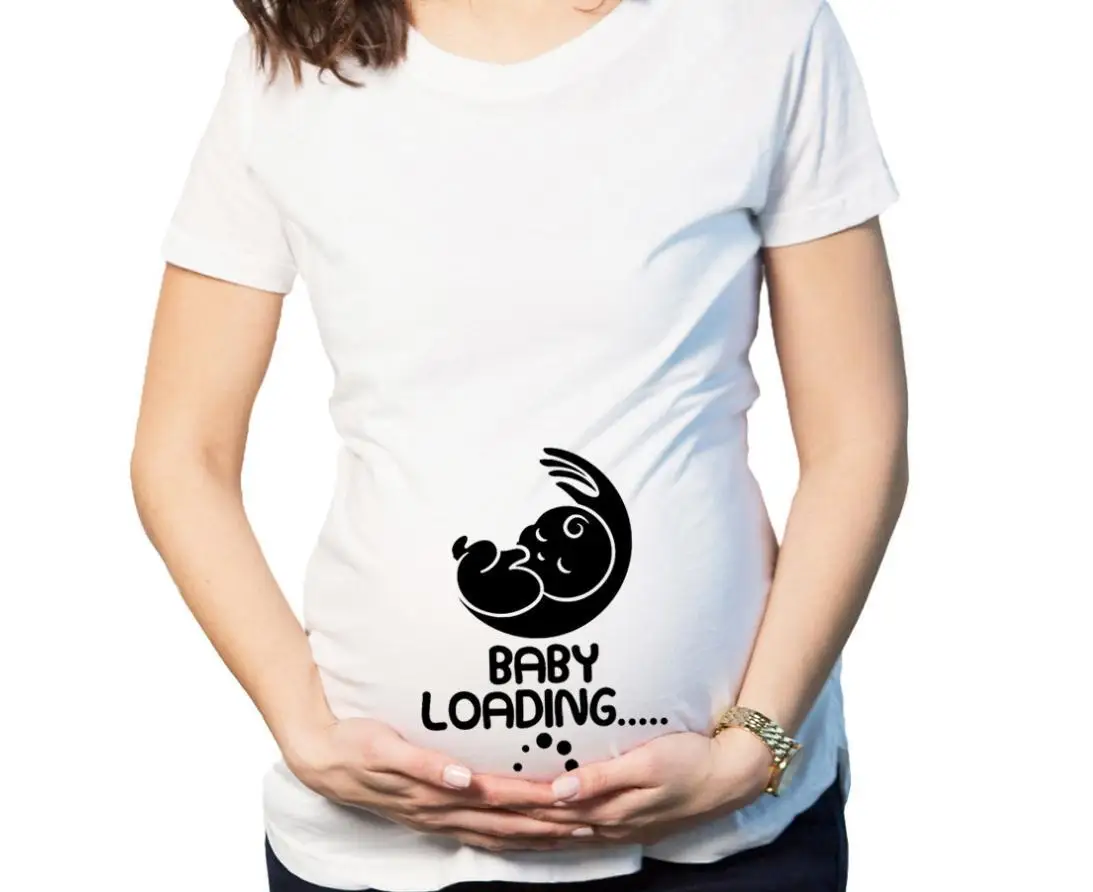 

Baby Loading Maternity Clothes New Style Europe And America Pregnant Women's T-shirt Summer