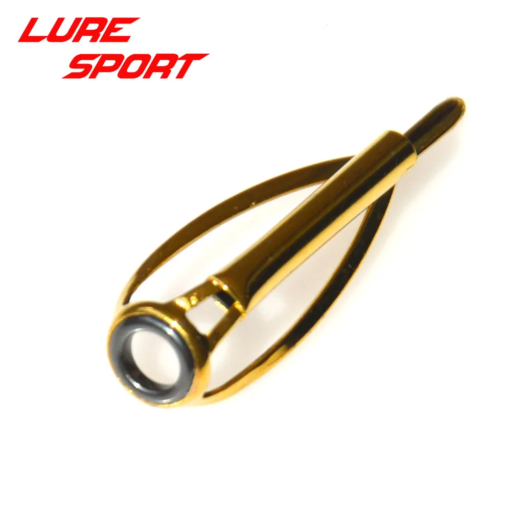 LureSport Gold frame MN Top guide SIZE 5 6 8 repair Fishing Rod Building component Repair DIY Accessory 10 pcs