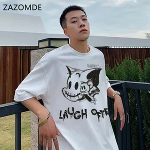 Футболка ZAZOMDE мужская с рисунком, Размеры M ~ 5XL