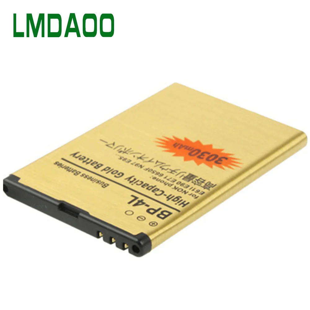 3030 мА/ч BP-4L BP 4L Золото Замена Батарея для Nokia E61i E63 E90 E90i 6650F N97 N97i E95 E71 E72 E73 E75 E52 E55