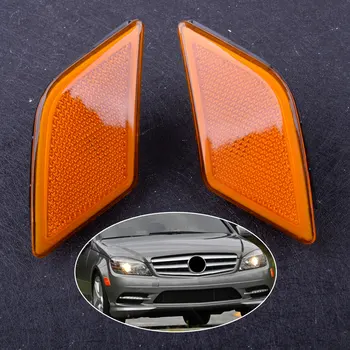 

CITALL 1 Pair Front Bumper Left & Right Side Marker Light Lamp Housing Fit For Benz C230 C250 C300 C350 C63 AMG