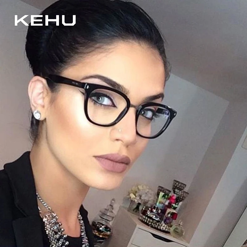KEHU брендовые дизайнерские ультралегкие очки с заклепками женские квадратные для