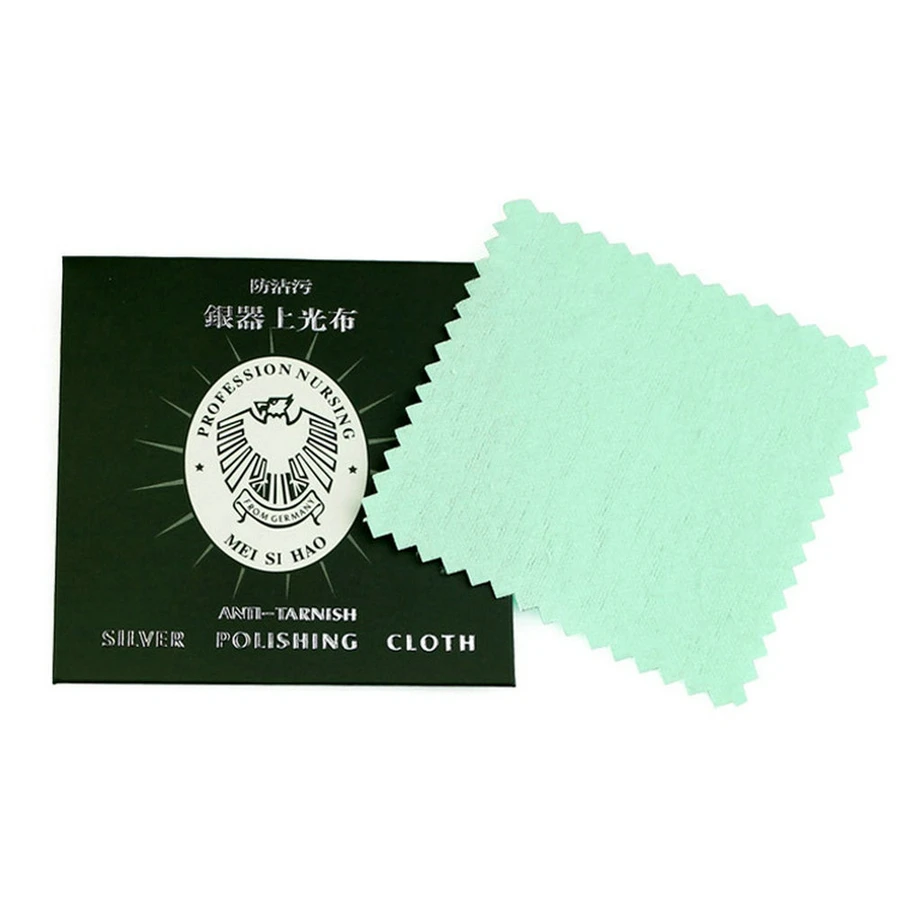 100PCS Anti Tarnish Silver Polishing Cleaning Cloth Cleaner Platinum Jewelry NewCleaning Cloths