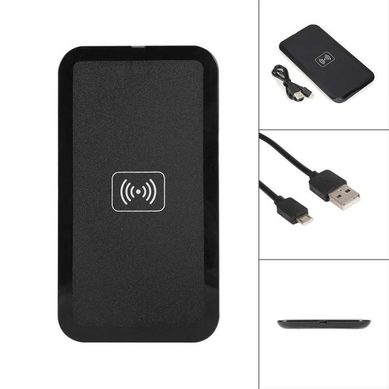KK&LL для iphone 8/X/XS/XR/Plus/iphone 11/11 Pro/11 Pro Max-QI Быстрое беспроводное зарядное устройство USB быстрая зарядка док-станция - Тип штекера: Black