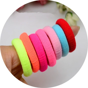 

50 Pcs/LOT Hair accessories FOR Girls and Kids RUBBER BANDS BLACK WHITE 2018 The Ponytail Holder Elastic Hair Bands