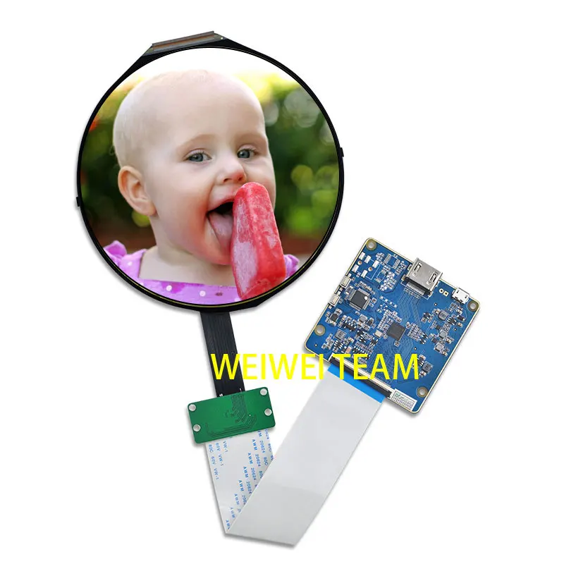 Wisecoco 5 дюймов Круглая ЖК-дисплей Экран ips Дисплей Круглая Панель 1080*1080 HDMI MIPI контроллер USB драйвер платы для DIY проектов - Цвет: full kit