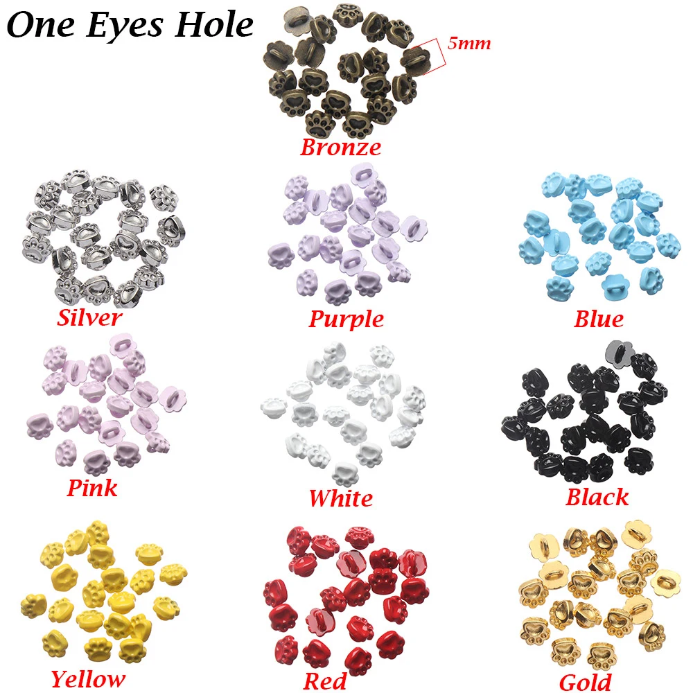 Description Picture 2 of item20pcs 5mm Mini Buttons DIY Doll Clothes Metal Buckle Bear Foot Style Buckles for 1/6 Doll Clothing Sewing Accessories