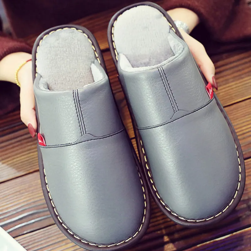 2020 spring fahion leather slippers men indoor shoes flat short plush slippers for man home shoes black slipper 2020 spring fahion leather slippers men indoor shoes flat short plush slippers for man home shoes black slipper
