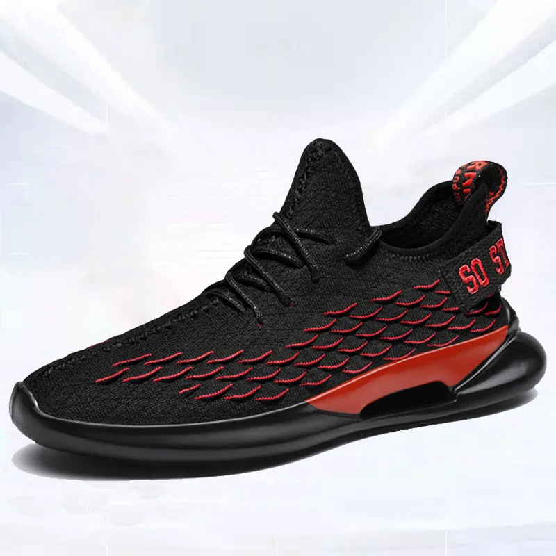 

2019 New Style Trend Casual Shoes Fly Woven Men's Korean-style Spring And Summer Breathable Versatile Mesh Shoes Textile Class S