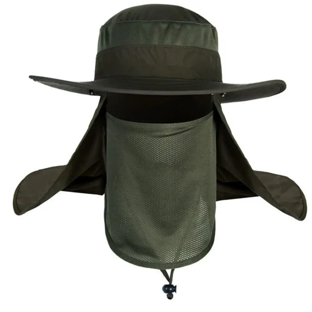 army green Съемная крышка для рыбалки, шляпа для джунглей, для мужчин и женщин, защита от ветра, защита от солнца, скалолазание, Выходная шляпа - Цвет: army green