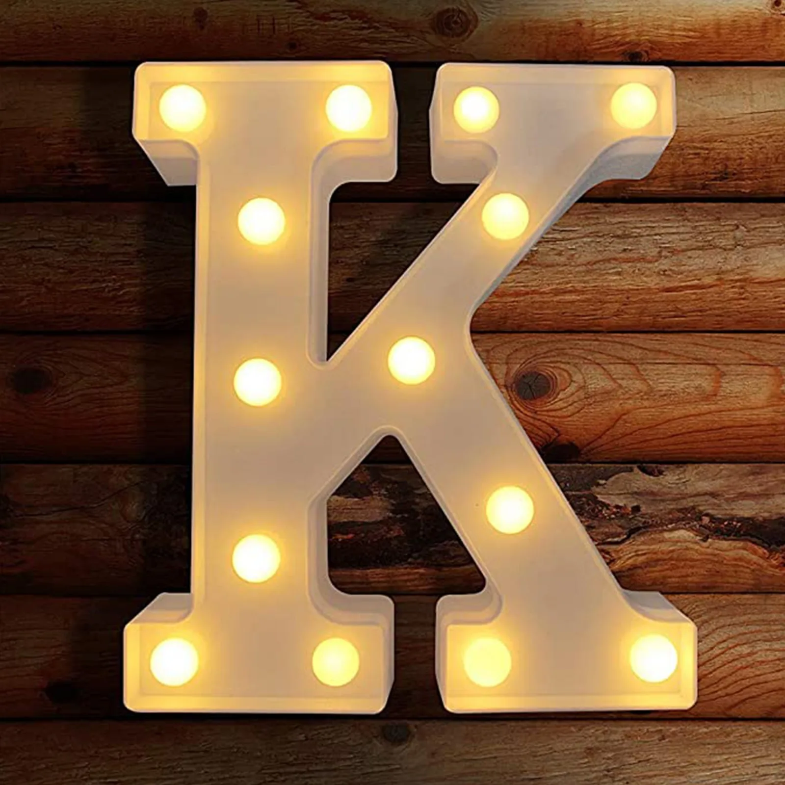 LED Letter Ornament Table Sign Lights Plastic Alphabet Standing Bedroom Decor Warm Wihte Luminous Light Up Craft Lamp Decorative | Дом и сад