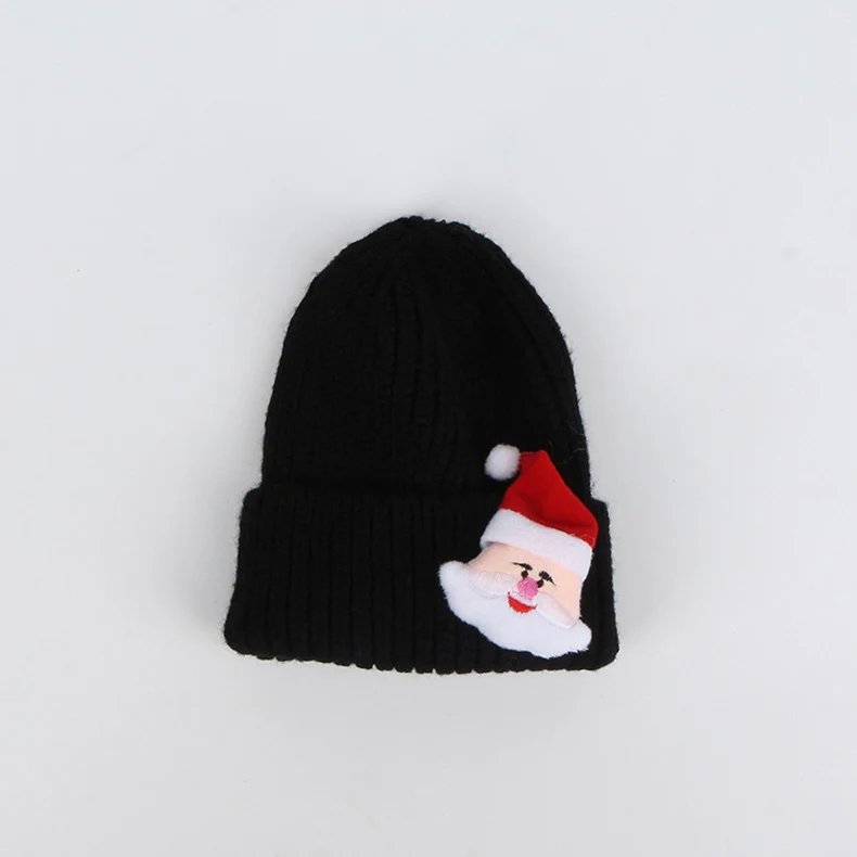 Осенне-зимняя шапка skullies, модные теплые шапки-бини, повседневные женские однотонные шапки для взрослых и детей с кроликом, Рождественская шапка