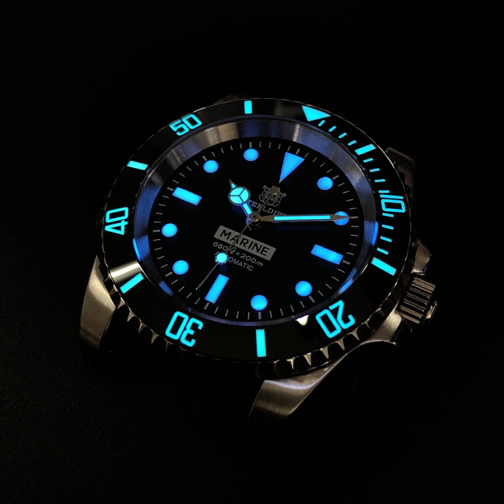 Часы STEELDIVE 1954 Sea 200m Diver автоматические оригинальные NH35 сапфировые Кристальные